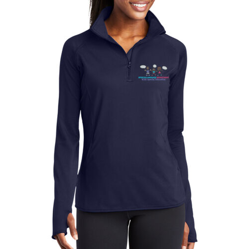 RCSD Speech-Language Special Education Ladies Sport Wick ® Stretch 1/4 Zip Pullover Thumbnail