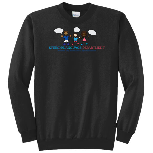 RCSD Speech-Language Special Education Printed Core Fleece Crewneck Sweatshirt Thumbnail